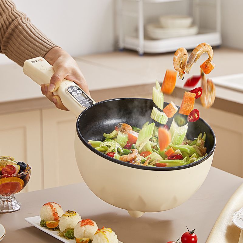 Wholesale Electric Frying Pan All-In-One Multi-Functional Non-Stick Electric Cooking Pot Household Steaming and Frying Electric Hot Pot Gift