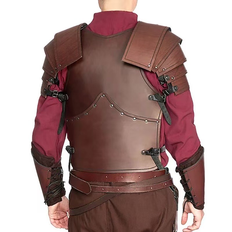 2025 New Medieval Steampunk Leather Rivet Gladiator Breastplate Wish Ebay Supply
