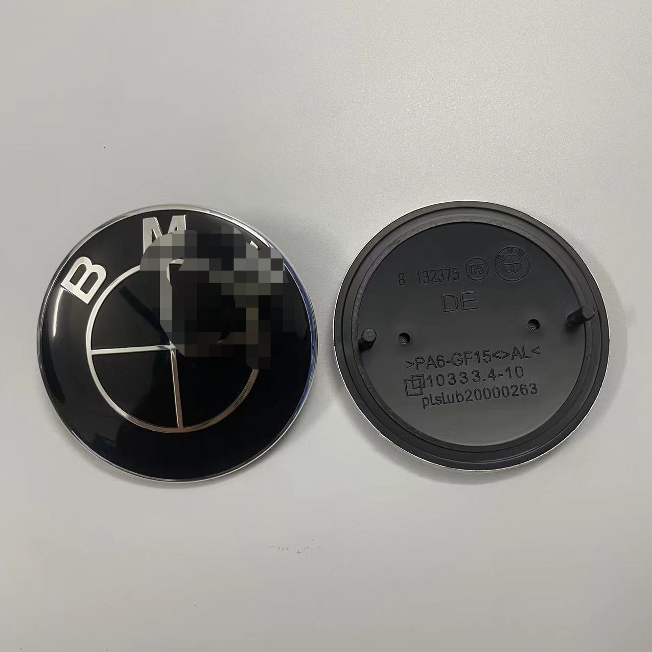 Suitable for BMW original car logo original black bottom front and rear logo 82mm74mm hood trunk car logo