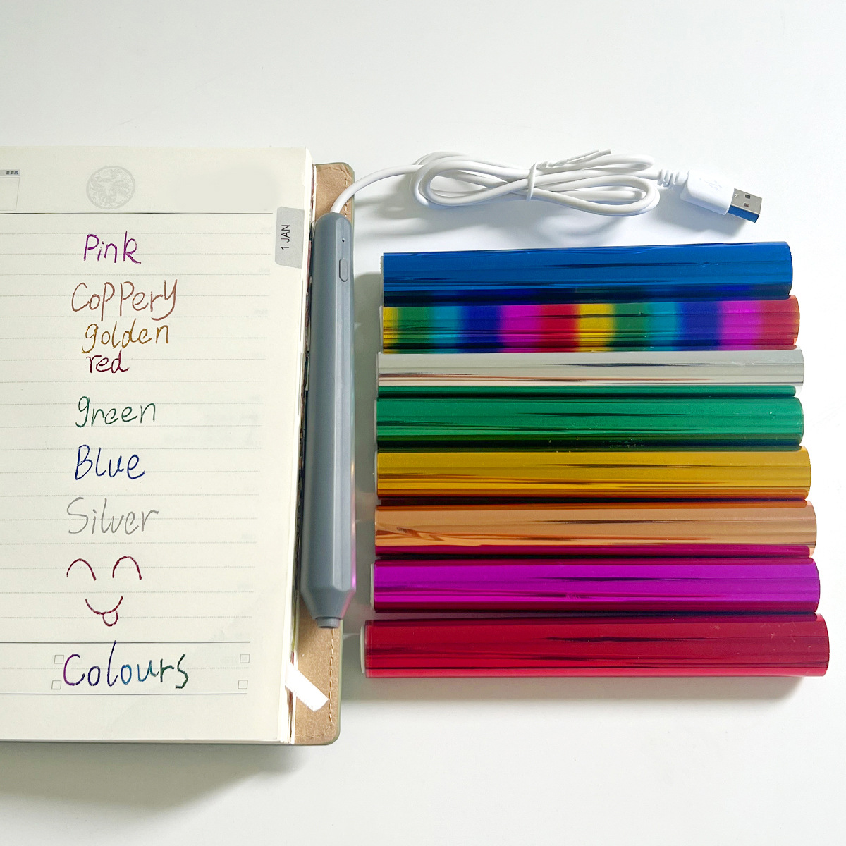 Cross-border source hot stamping paper small roll DIY handmade hot stamping paper Hot Stamping Foil transfer film