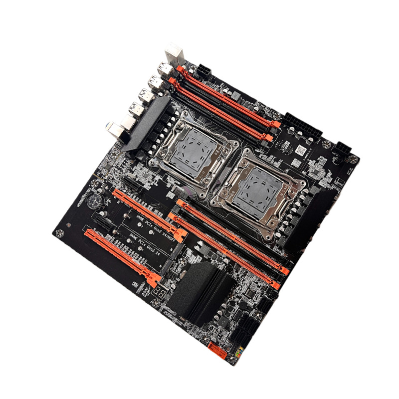 New X99 Dual Motherboard 2011 Pin CPU RECC DDR4 Memory DNF Game Studio Multi-Open