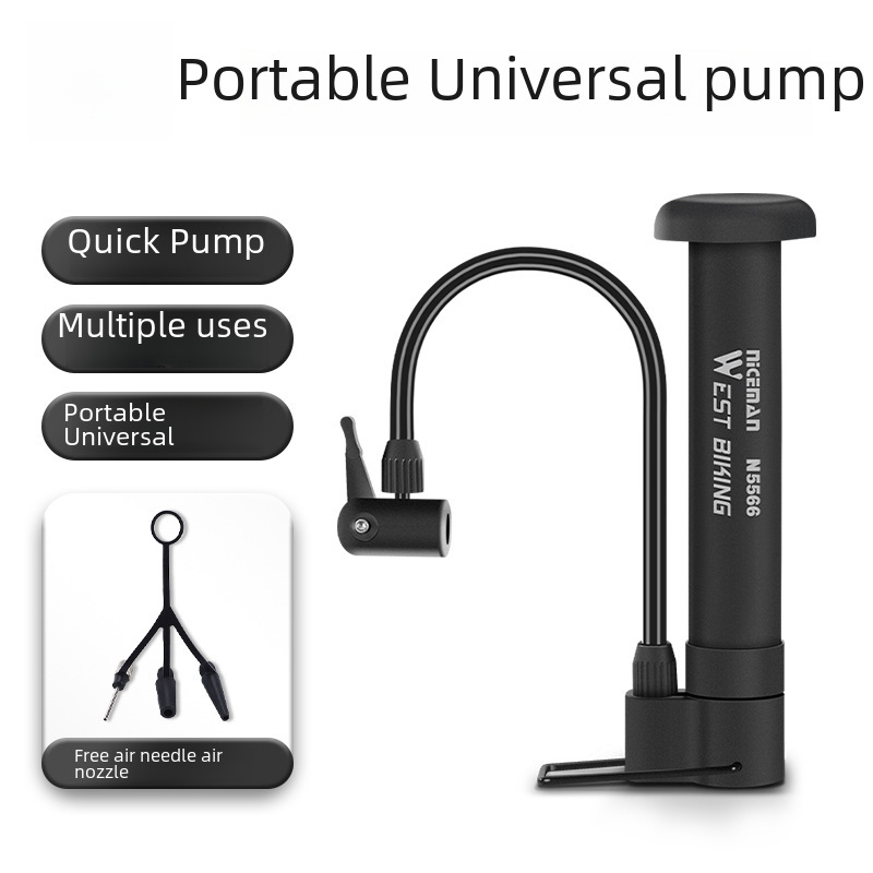 West Rider Bicycle Pumper Mini Basketball Pumper Meizui Mountain Bike Pumper Riding Equipment