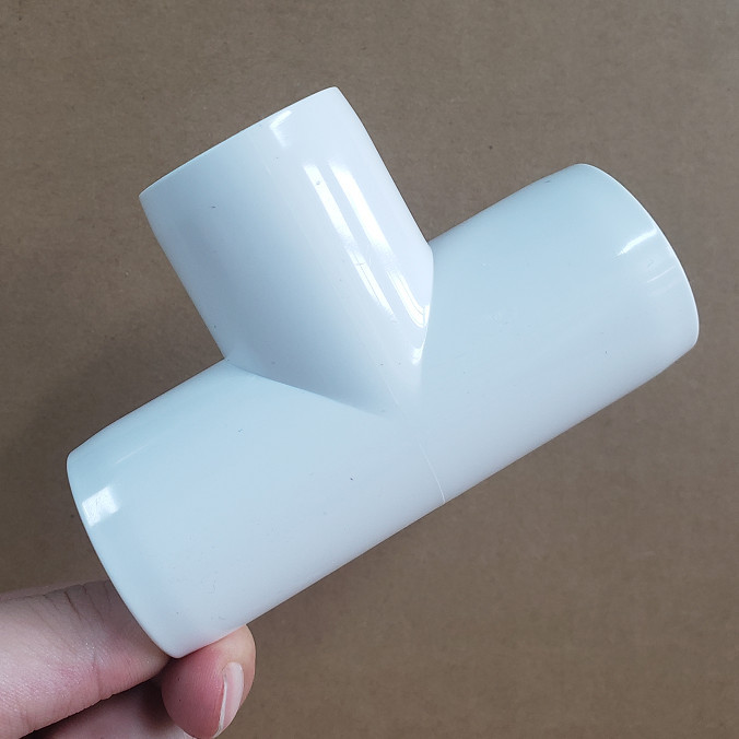 American Standard Furniture Grade Pvc Flat Tee Pipe Fittings Astm Sch40 Plastic Extended Tee Joint Pipe Fittings