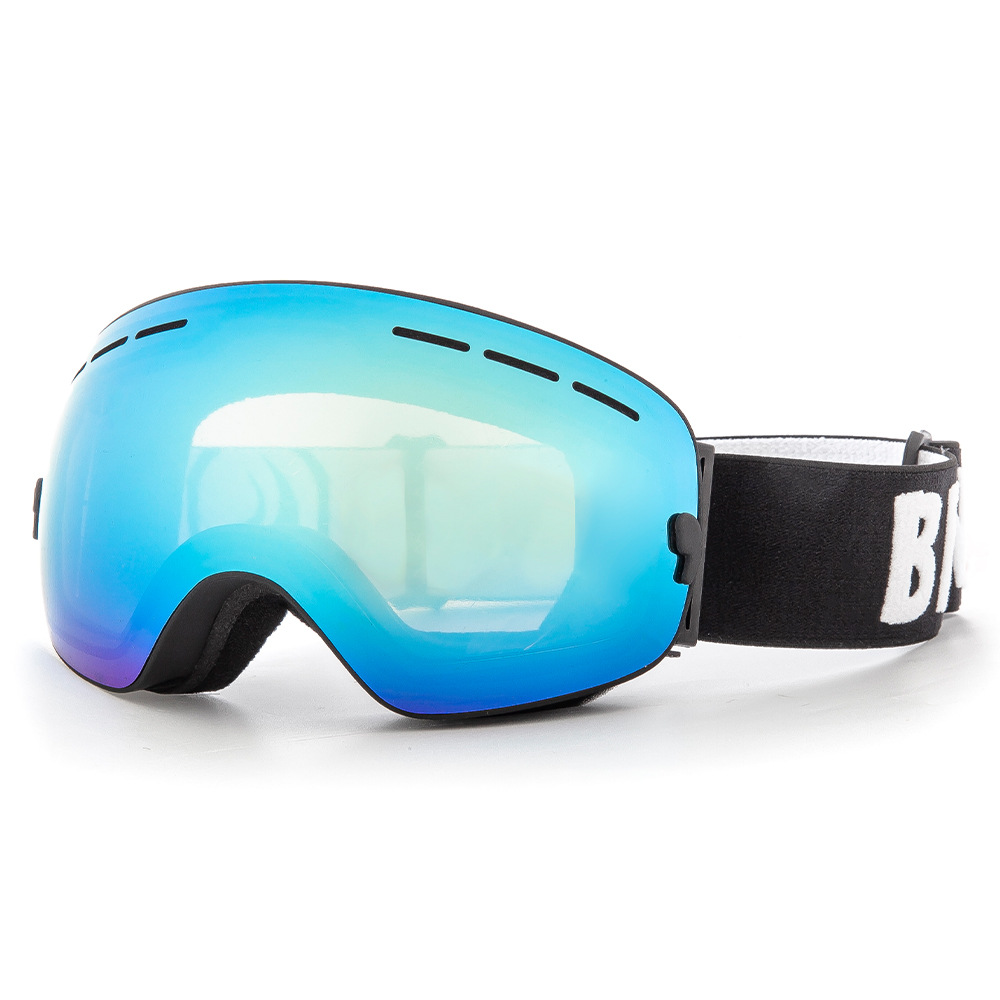 Adult men's and women's ball column ski goggles double-layer anti-fog colorful vacuum electroplating ski goggles source manufacturer