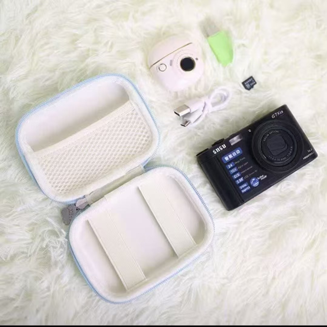 Suitable for Ccd Camera Eva Portable Cosmetics Bag Small Camera Storage Box Digital Canon Sony Hard Shell Waterproof