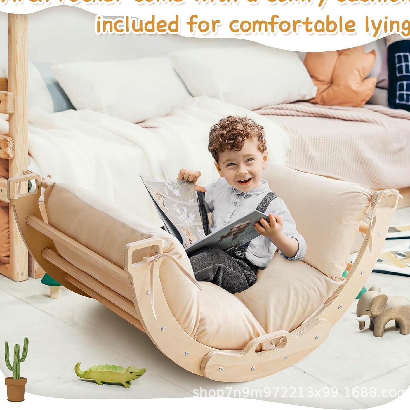 Wooden Climbing Frame Multi-Functional Baby Physical Training Toy Kindergarten Ladder Home Indoor Climbing Frame Toy