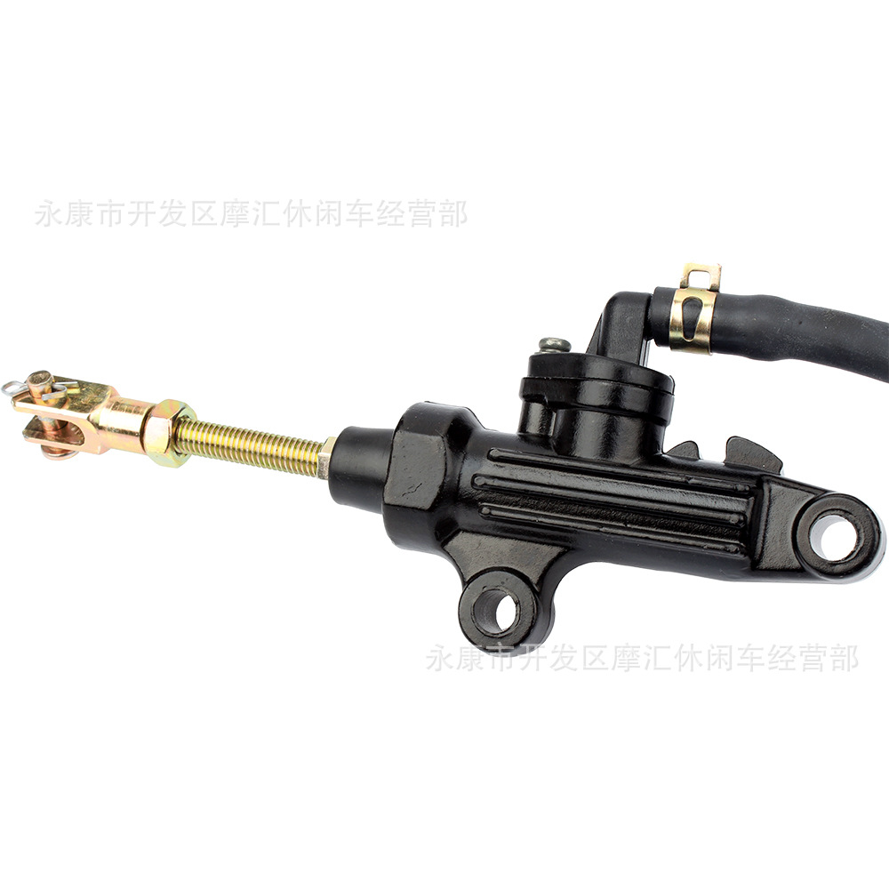 Applicable to Yamaha ATV Warrior YFM 350 1987-2004 rear brake upper pump one-piece pump Black