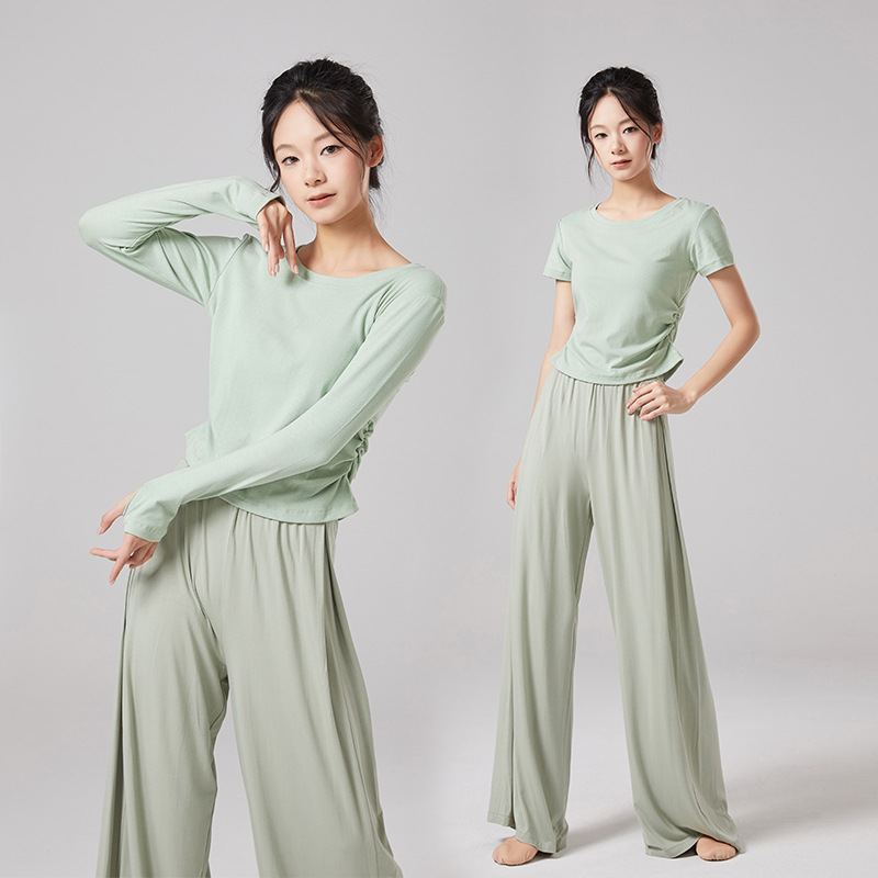 Dance Clothing for Women, Adult Body Training Clothing, Modern Dance Clothing, Ballet Practice Clothing, Round Neck Slimming Look Classical Dance Clothing