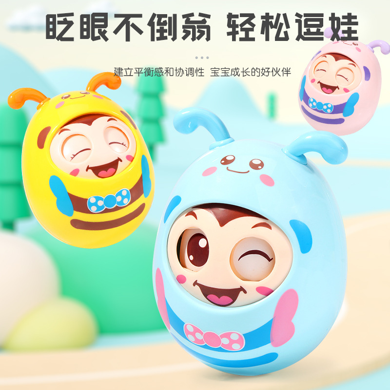 Качалка с маленькой пчелкой, игрушка для успокаивания, погремушка для детей 0-1 года