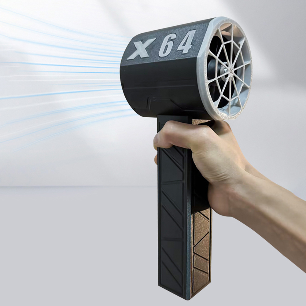 X64 violence fan upgrade 64mm ducted violence turbine fan wind 1400g handheld portable hair dryer