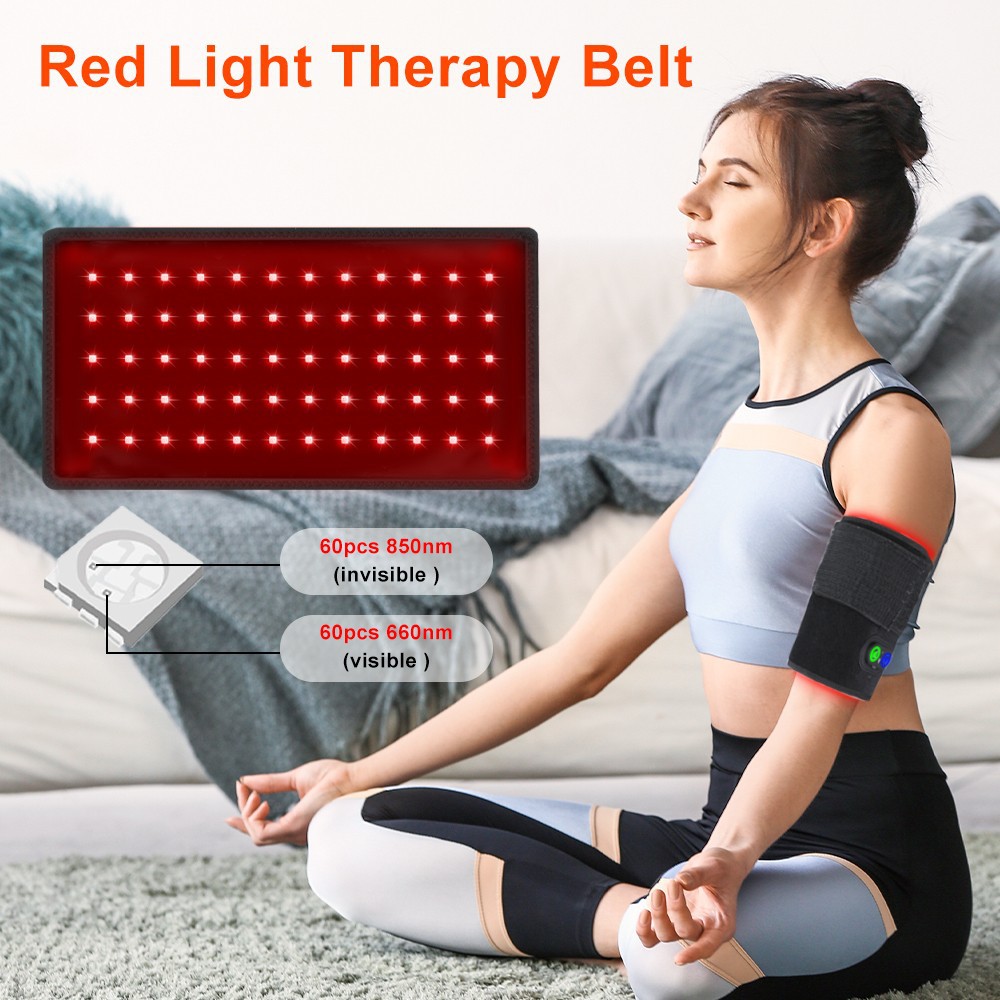 Battery-Powered Mini Belt DIY Infrared Therapy Belt Portable Wristband Knee Brace Pulse Therapy Belt