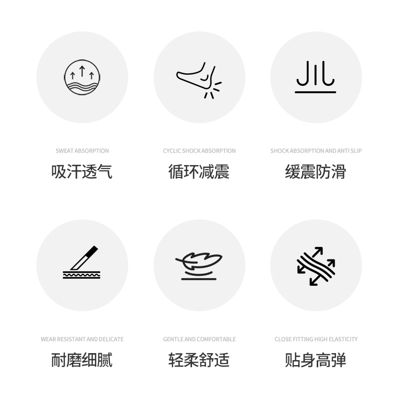 Cross-Border Amazon Sports Compression Socks, Ankle Protection, Breathable Sweat-Absorbent Full Open-Toe Socks, Anti-Sprain Compression Socks