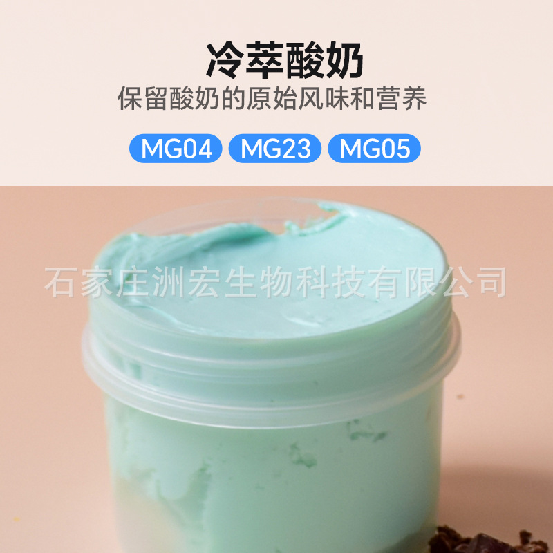 Zhouhong Commercial Yogurt Powder Starter Strain Fresh Milk Bar Catering Fruit Scooping Yogurt Stirring Type Lactic Acid Bacteria Powder