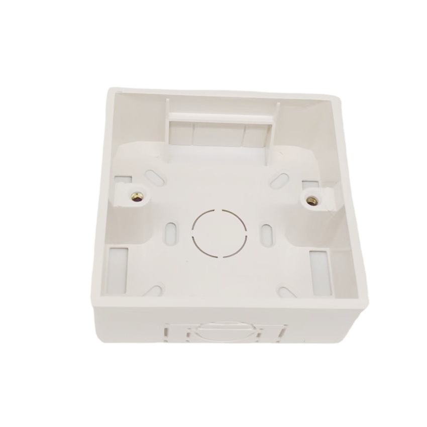86 Bottom Box Switch Socket Open Box Junction Box Pvc Wire Trough Box Thickeneded Surface Mounted Flame Retardant Spot Wholesale Open Wire Box