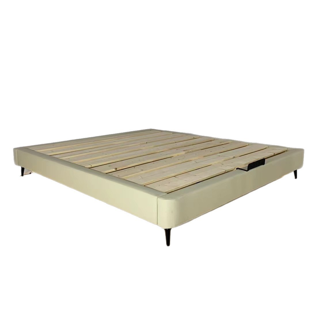 Japanese-Style Tatami Bed Overall Custom Bedroom Platform Bed Storage Integrated Low Bed Solid Wood Frame Tatami Bed