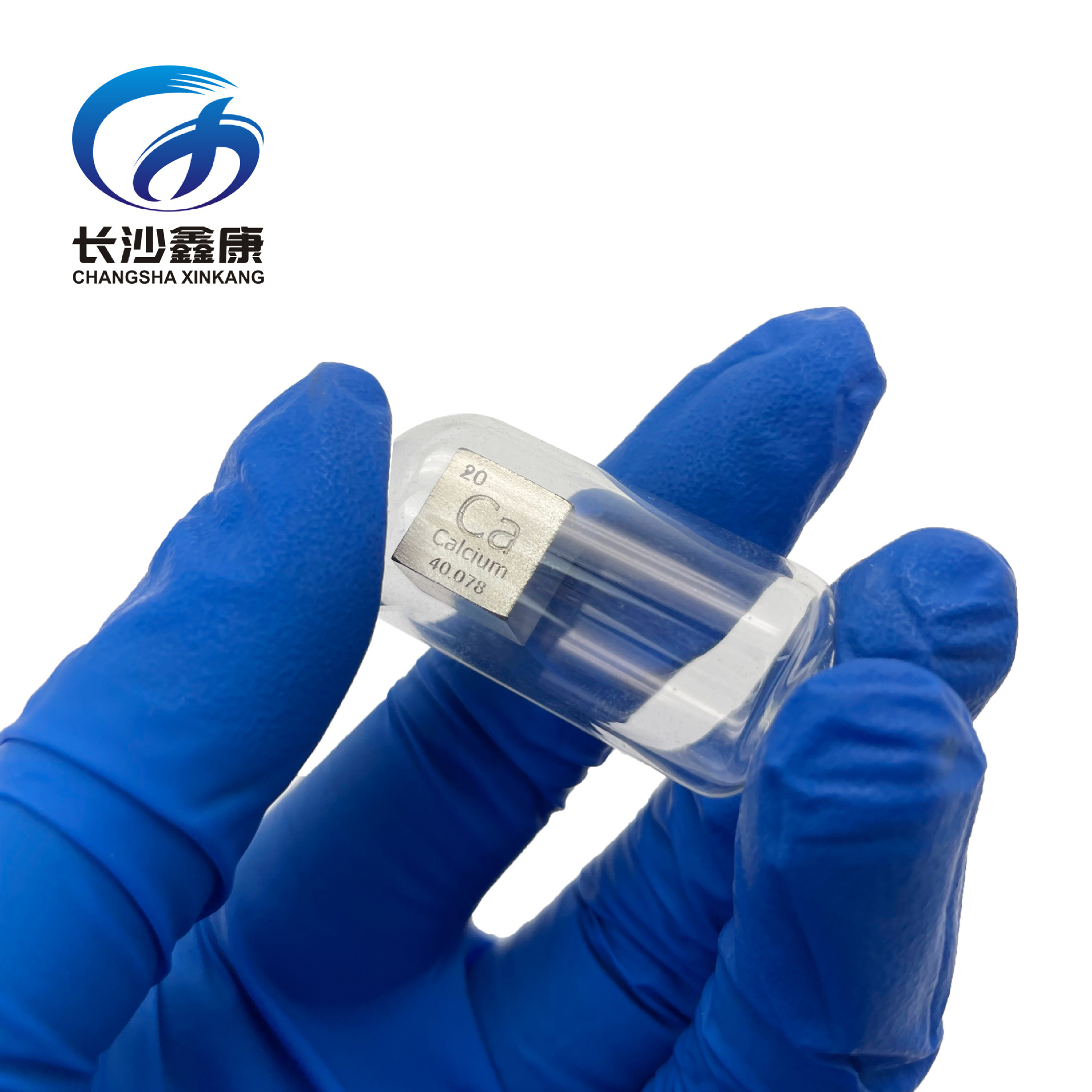 Calcium Cube Ca Periodic Table Collection 10mm Small Square Holiday Gift Engraving Contact Customer Service