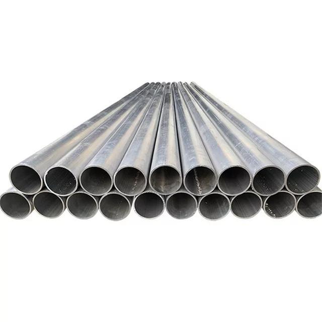 Zinc-Aluminum-Magnesium Pipe 25*38*1.3*6 Galvanized Steel Pipe Greenhouse Skeleton Round Pipe Fire Pipe Hot-Dip Galvanized Round Pipe