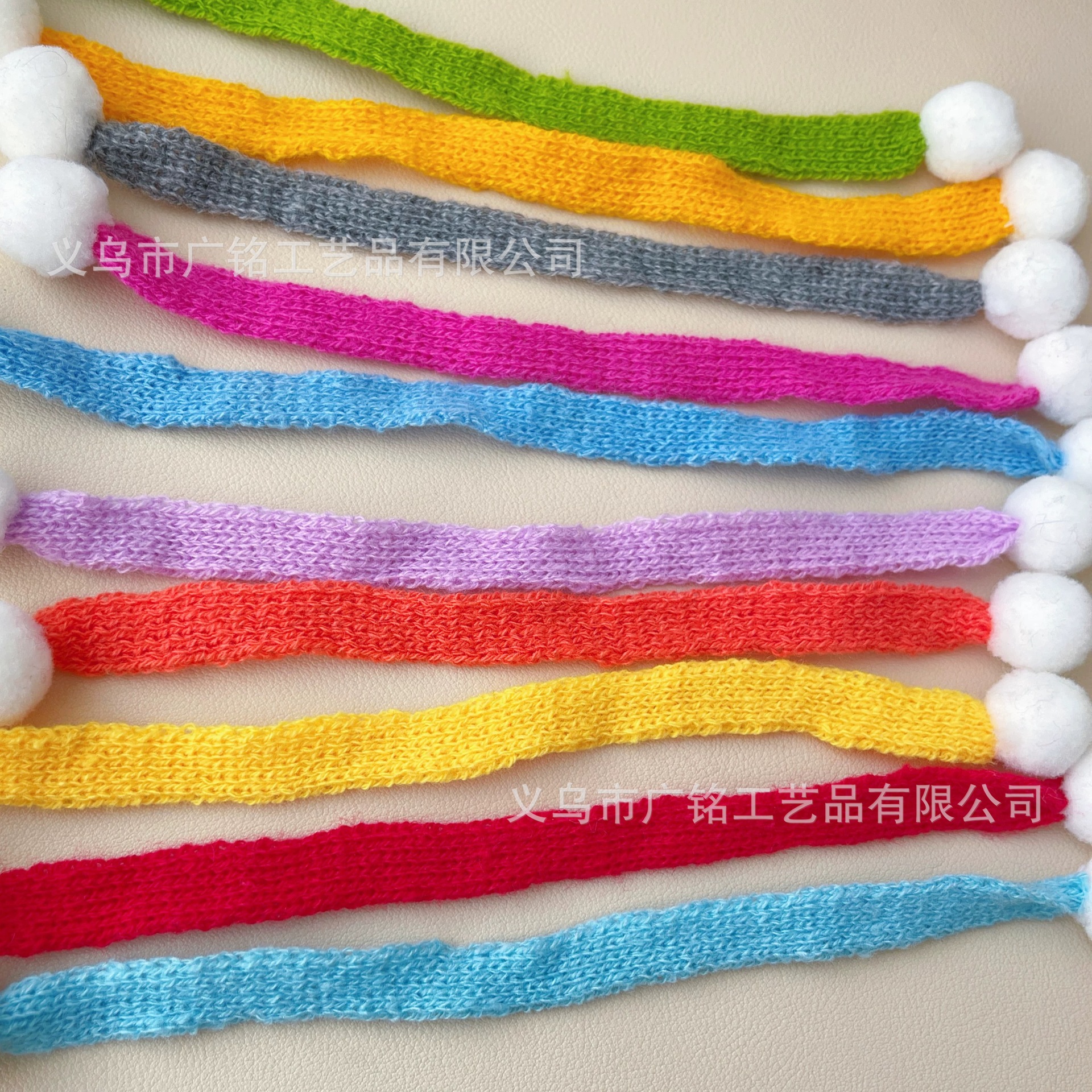 in stock Mini Knitted Wool Small Scarf Doll Little Yellow Duck Scarf Decoration