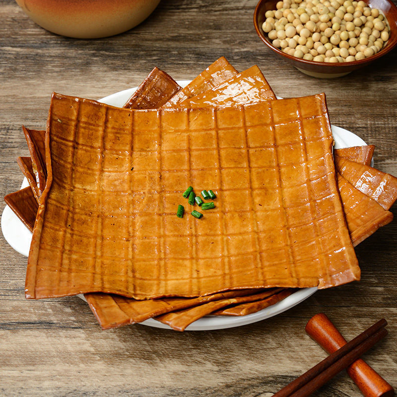 Sichuan Specialty Beef Jerky Braised Thin Tofu Skin Cold Barbecue Hot Pot Ready-To-Eat Tofu Jerky Wholesale Dropshipping