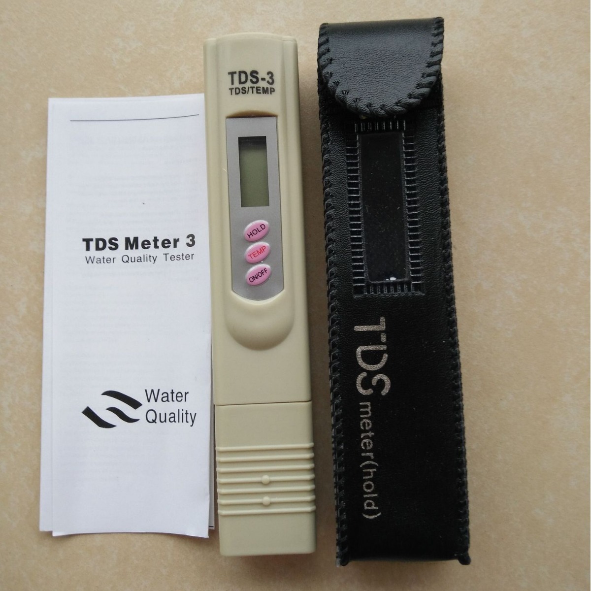 Тестовый пен TDS-3 для качества воды, с измерителем температуры