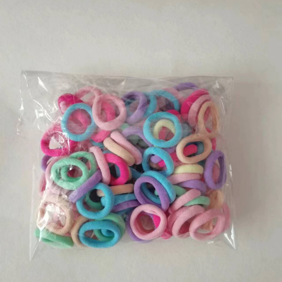 Детское бесшовное высокоэластичное кольцо для волос резинка для волос простая цветная резинка для девочек