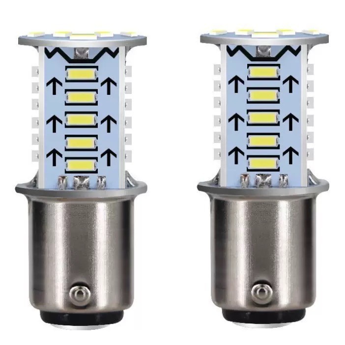 Source Factory Motorcycle Led Brake Light 1157 4014 30Smd Flash Rear Tail Light Turning Water