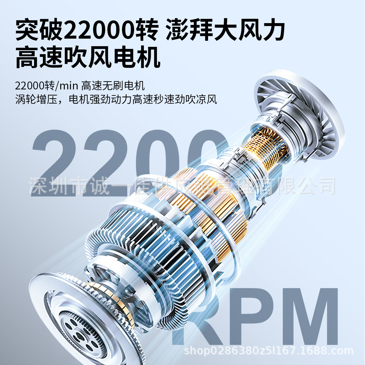 Southeast Asia's New High-Speed Mini Handheld Small Wind Cannon USB Charging Long-Life Turbine Portable High Wind Silent