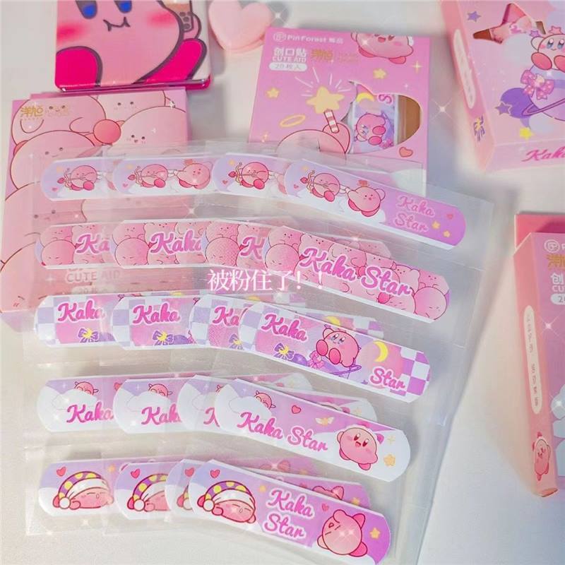 Cute Cartoon Kirby Band-Aid for Girls, Cute and Trendy, Waterproof and Breathable