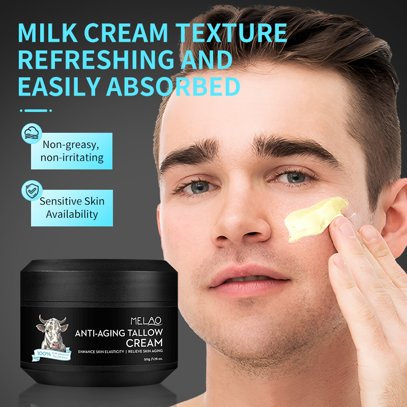 Cross-Border Men's Beef Cream Wholesale Repair Facial Fine Lines Brightening Moisturizing Moisturizing Cream Spot Butter Makeup Cream