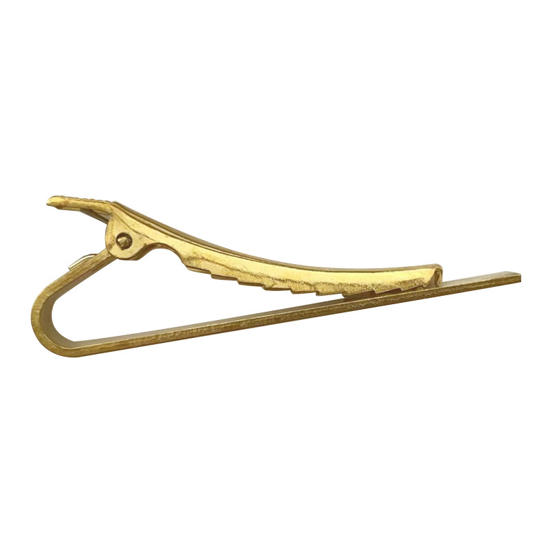 Factory wholesale J17-2 fashion men's copper tie clip business souvenir gift tie clip vintage metal clip