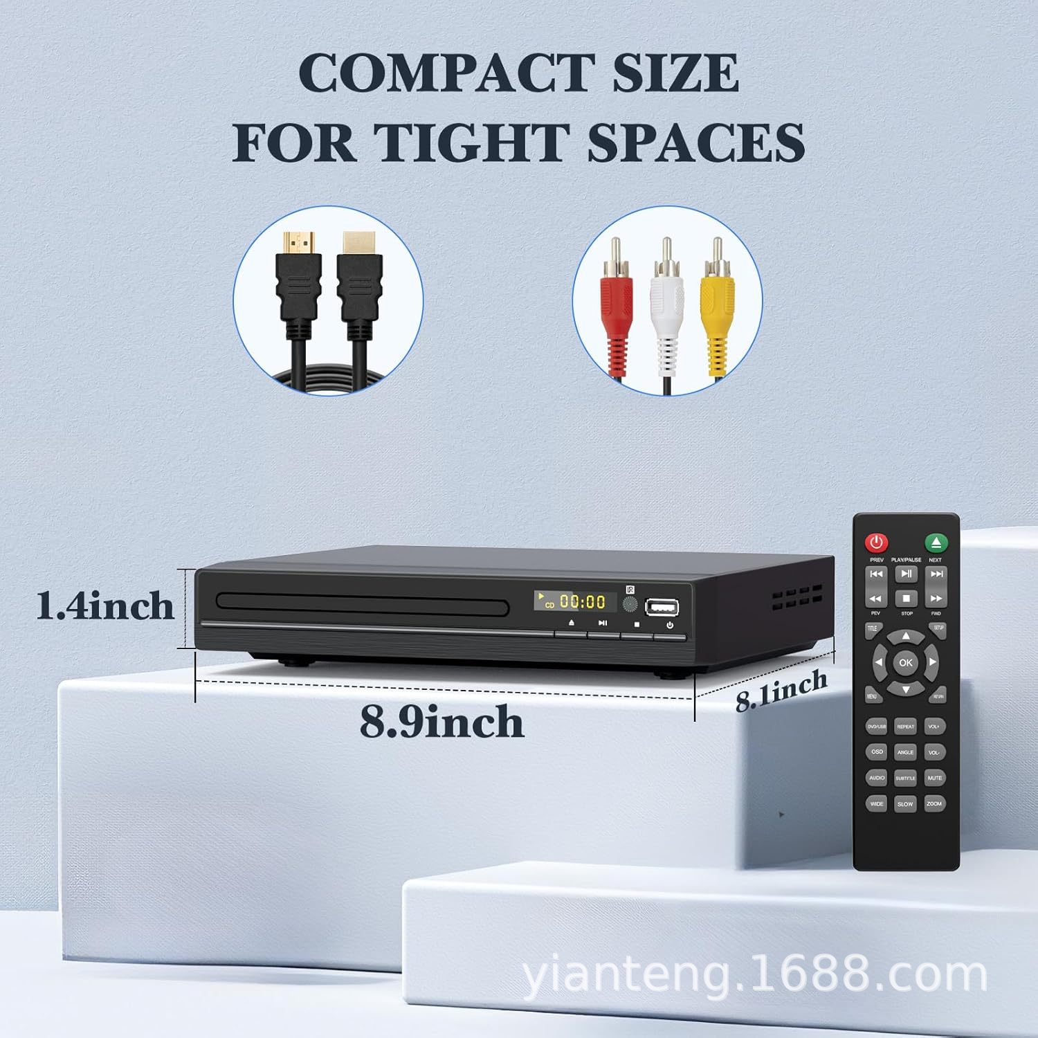 Manufacturer's Spot Dvd Home Dvd Player Evd Player Kidsren's Vcd Player High-Definition Mini Cd Player