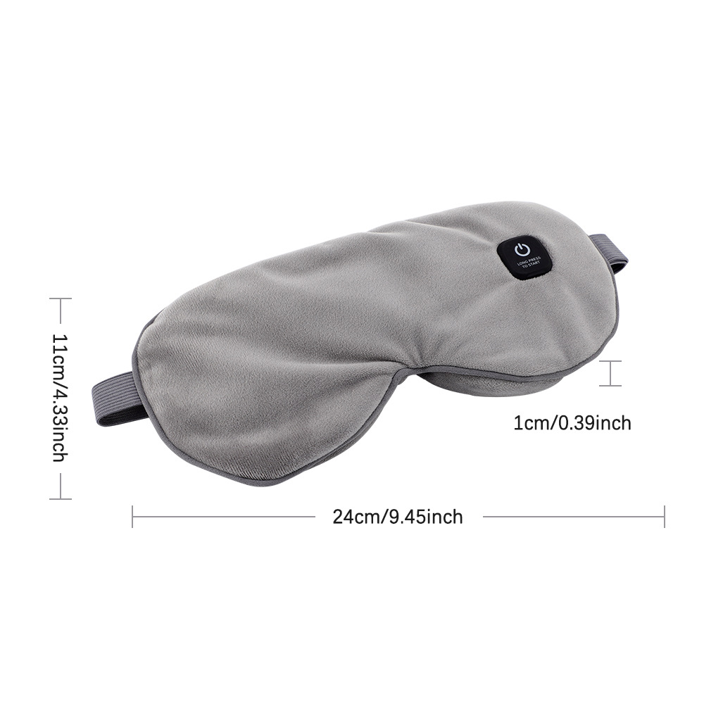 Cross-Border New Product Wireless Heated Eye Mask with 3-Speed Vibration Massage to Protect Eyes and Intelligently Relieve Eye Fatigue. Removable and Washable