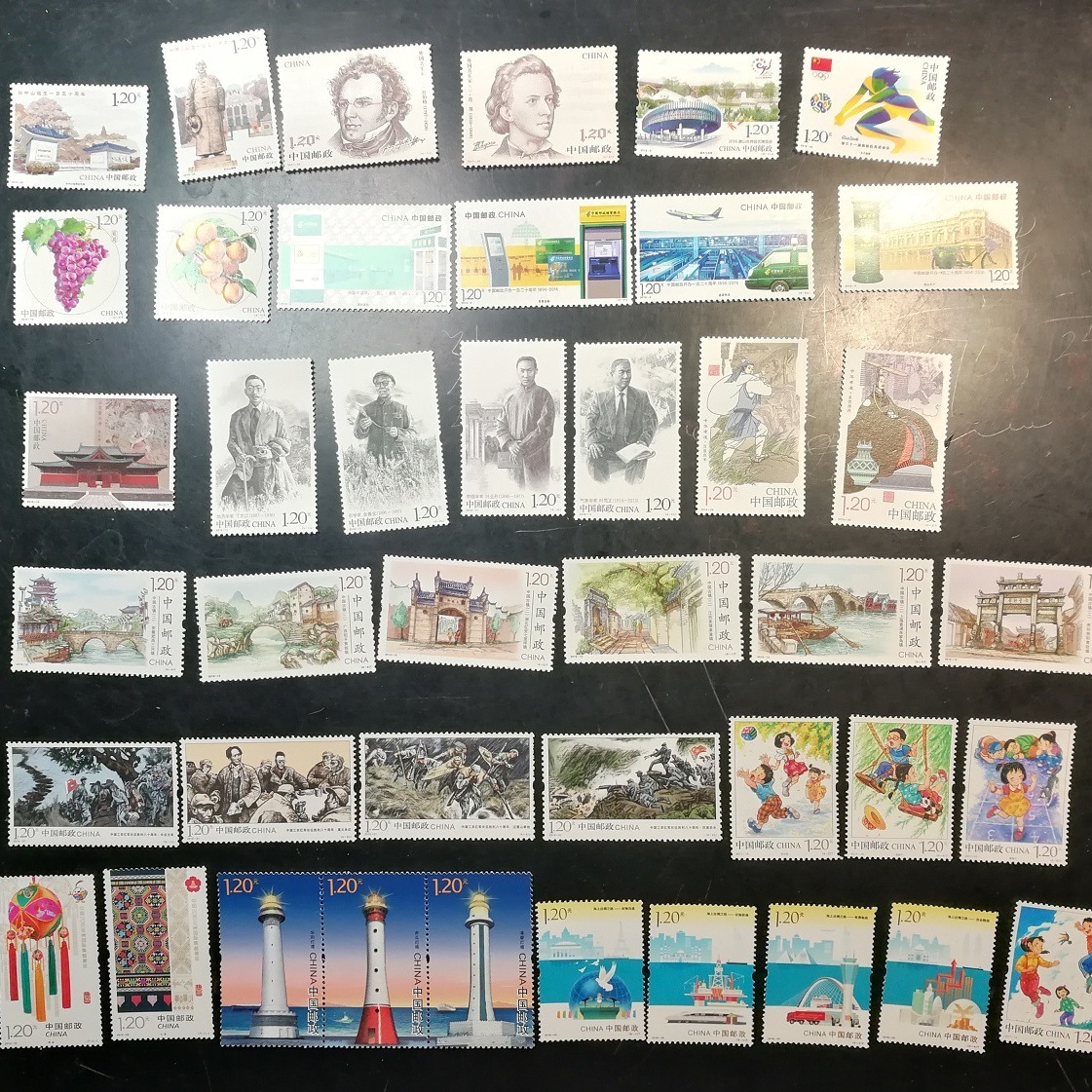 China Stamp Discount Face Value 1.2 Mailing Stamp Brand New Chronology Personalized Random Delivery Authentic Letter Multi-Picture 80