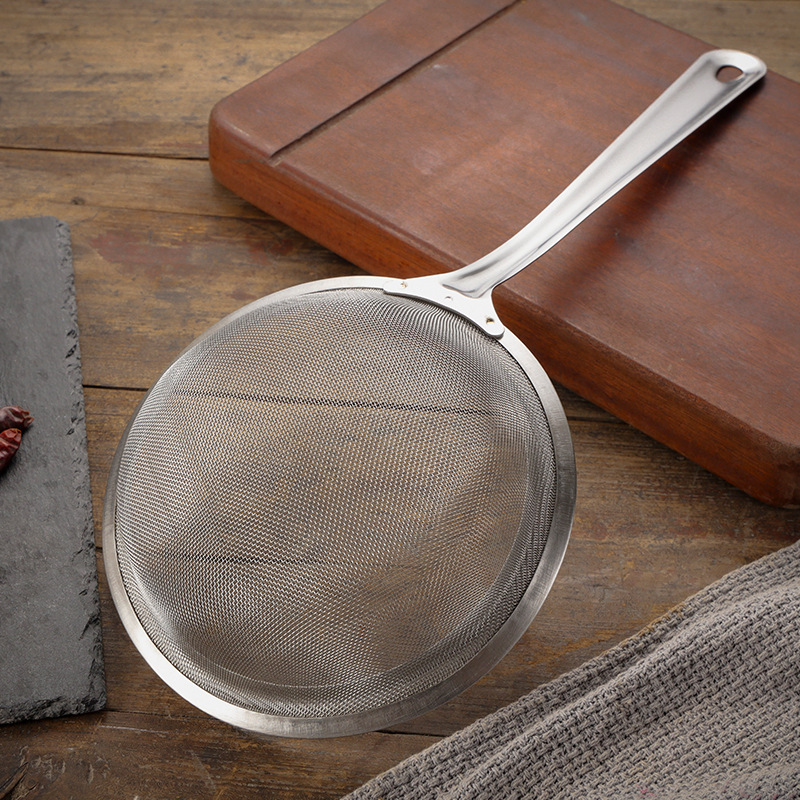 Stainless Steel Colander Foaming Spoon Kitchen Hot Pot Fried Filter Mesh Leakage Household Strainer Commercial Filter Mesh Screen