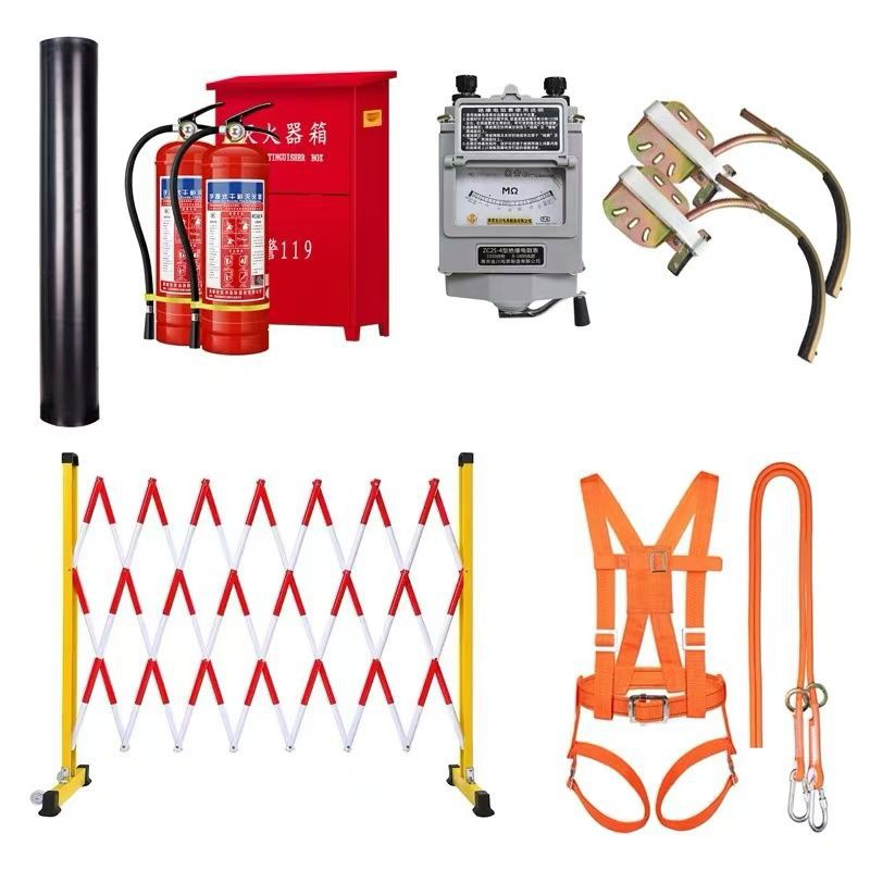 Electricity Safety Tool Cabinet, Power Distribution Room, High and Low Voltage Insulating Gloves and Boots, Complete Set of Electrician Power Security Equipment