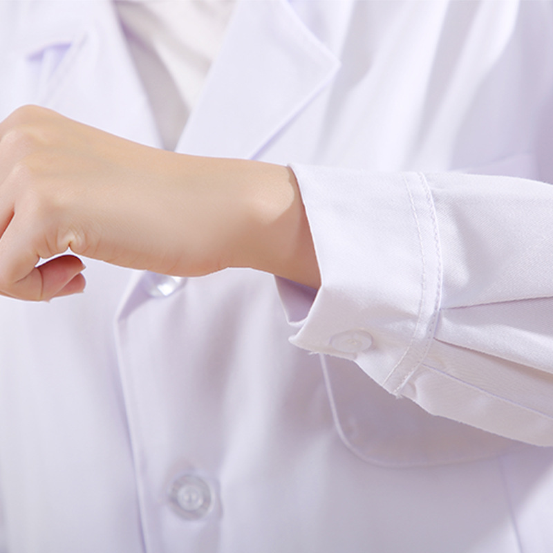 Customized White Coats, Doctor Uniforms, Nurse Work Clothes, Men's and Women's Clinic, Beauty Hospital, School White Coats, Long-Sleeved Thick Style
