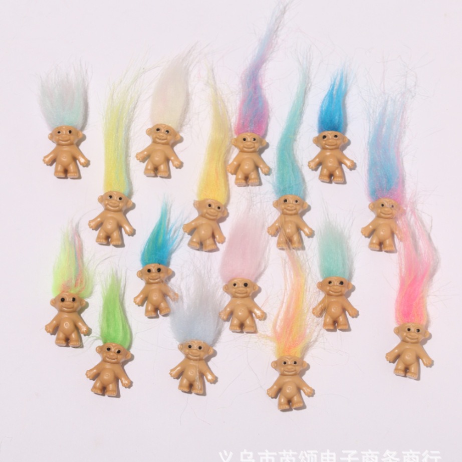 Пухлая кукла магический эльф кукла градиентный цветной длинный волос уродливый ребенок пухлая пластиковая кукла зарубежная торговля кросс-бордерная электронная коммерция