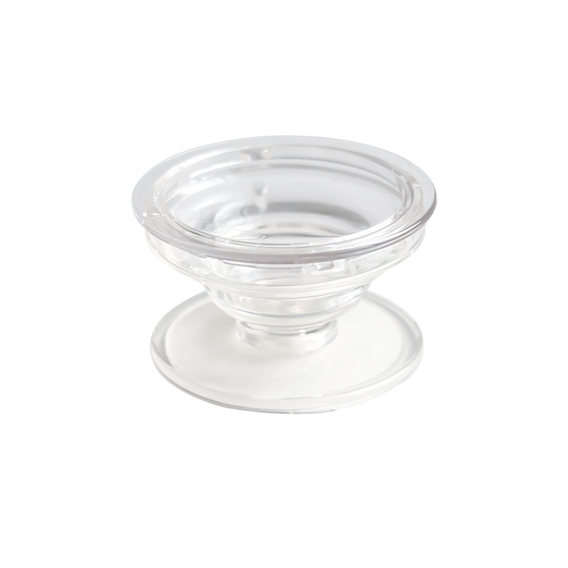 High permeability material mobile phone airbag bracket lazy retractable folding desktop transparent bracket wholesale small gift diy