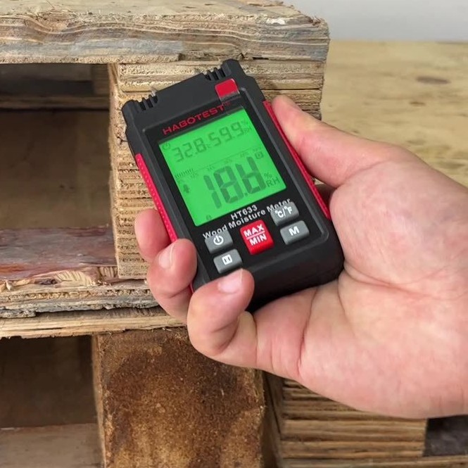 Huabo Ht633 зондовый влагомер для древесины, определяет влажность стен, бумаги, влагомер
