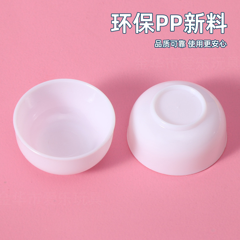 Simulation mini bowl model miniature food play house scene matching props DIY simulation plastic food play small bowl
