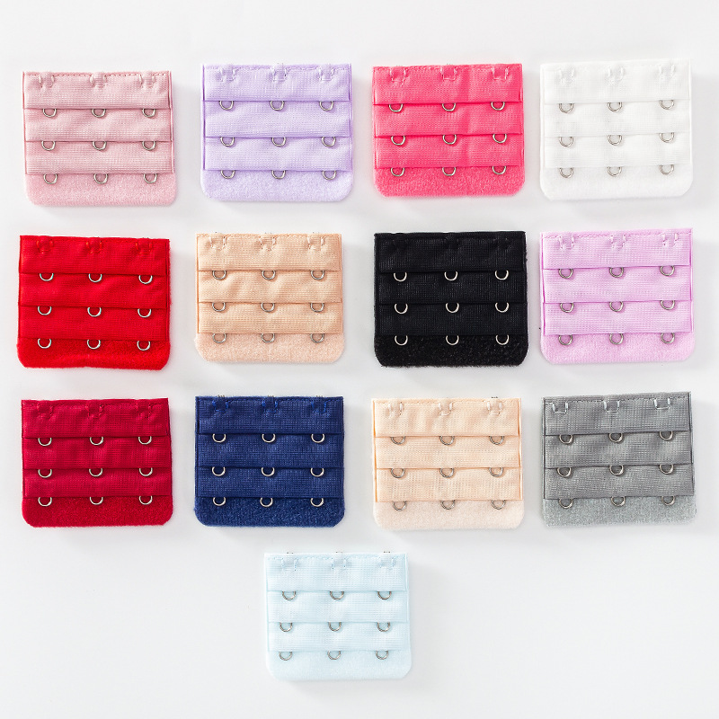 In stock color underwear breasted extended buckle three-row adjustable buckle bra extended buckle back buckle buckle manufacturer in stock