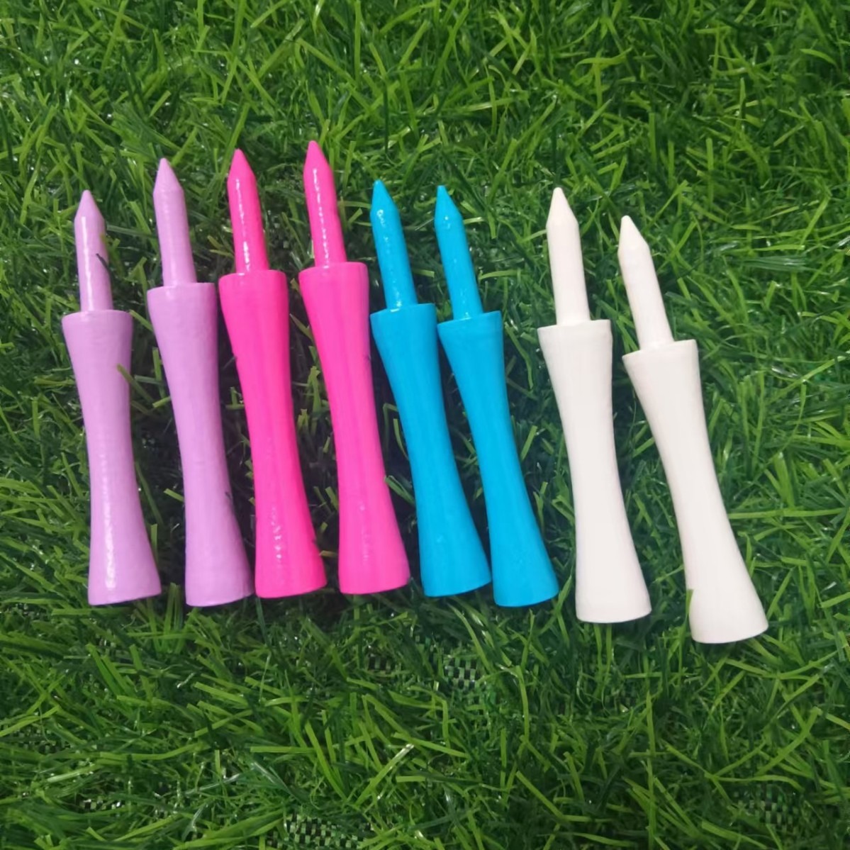 Customized Golf Limit Ball Tee Wooden Golf Limit Spikes Double Layer Golf Wood Tee Source Manufacturer