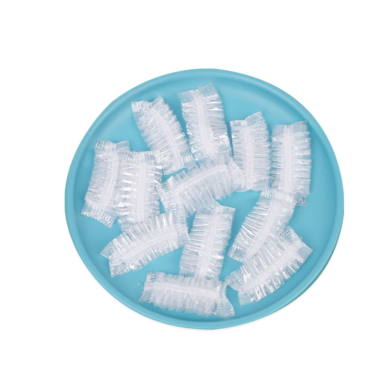 Disposable Ear Mask Bathing Shower Set Strip Plastic Shower Cap Hair Dye Hair Treatment Ear Mask Beauty Salon Wholesale