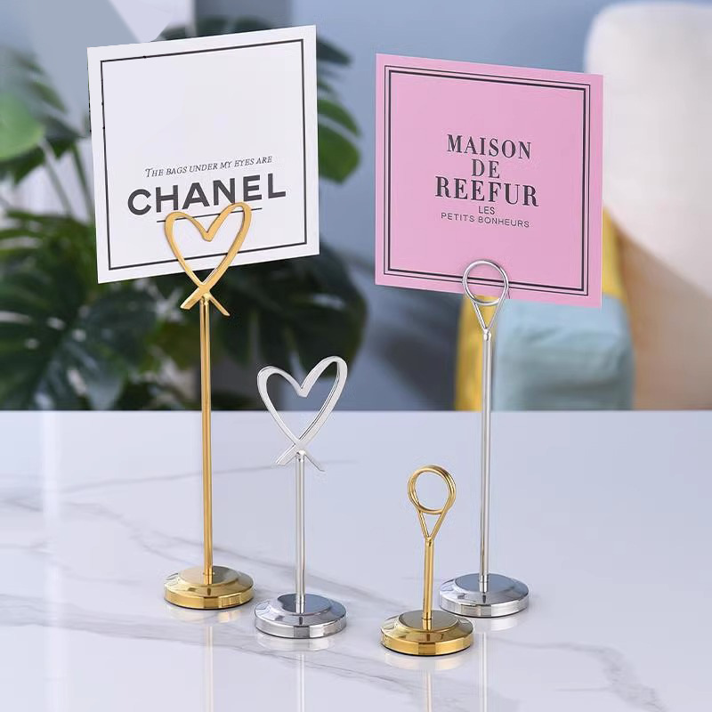 Stainless Steel Seat Card Meal Card Wedding Table Card Table Card Holder Business Card Hotel Restaurant Buffet Table Card Label Holder