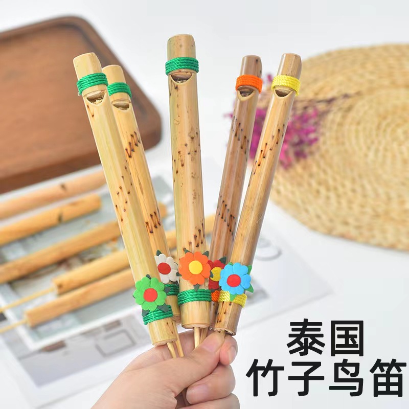 Характерные игрушки детства юго-восточной Азии тайская бамбуковая флейта бамбуковый свисток детские музыкальные инструменты маленькие музыкальные игрушки
