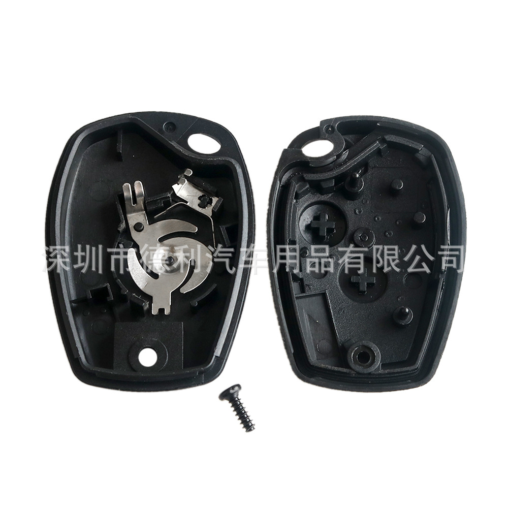 Suitable for Renault 2 key car key shell remote control Shell car key straight shell 206 mouth without embryo