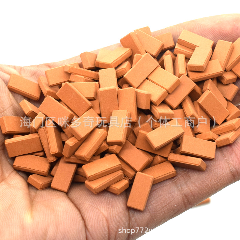 1:35 brick model red brick green brick miniature scene diy building props doll house outside amazon AliExpress
