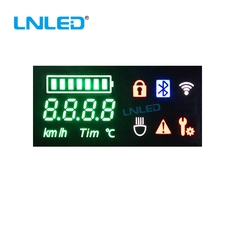 38*80/78*20mm Led Digital Color Screen Car Air Purifier Color Screen Digital Tube Lienong