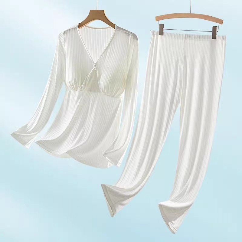 Plus Size 90kg Maternity Nursing Set Home Confinement Clothing Postpartum Breastfeeding Pregnant Mother Autumn Clothing Postpartum