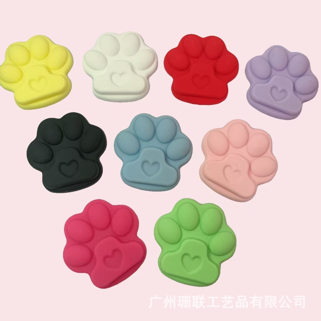 Pvc Soft Silicone Cartoon Cute Thick Cat Claws Big Cat Claws Home DIY Accessories Mobile Phone Jewelry Holder Jewelry